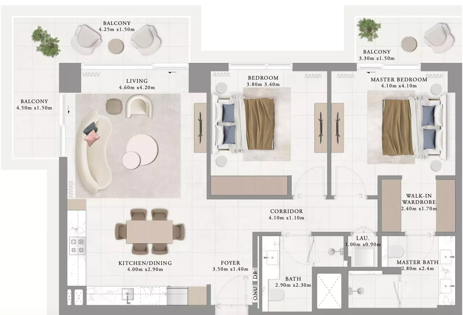 Floor plan for Type 9