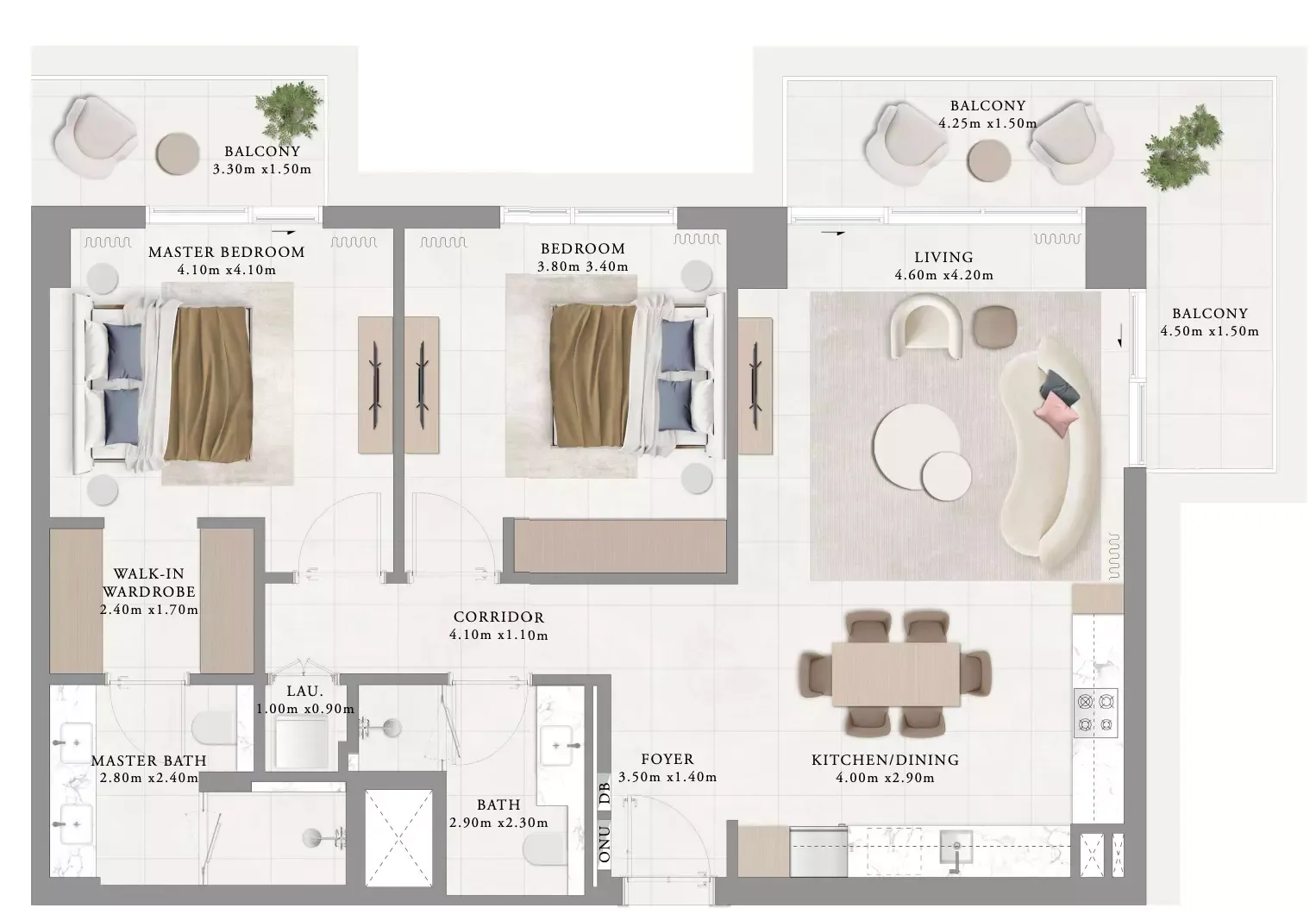 Floor plan for Type 13