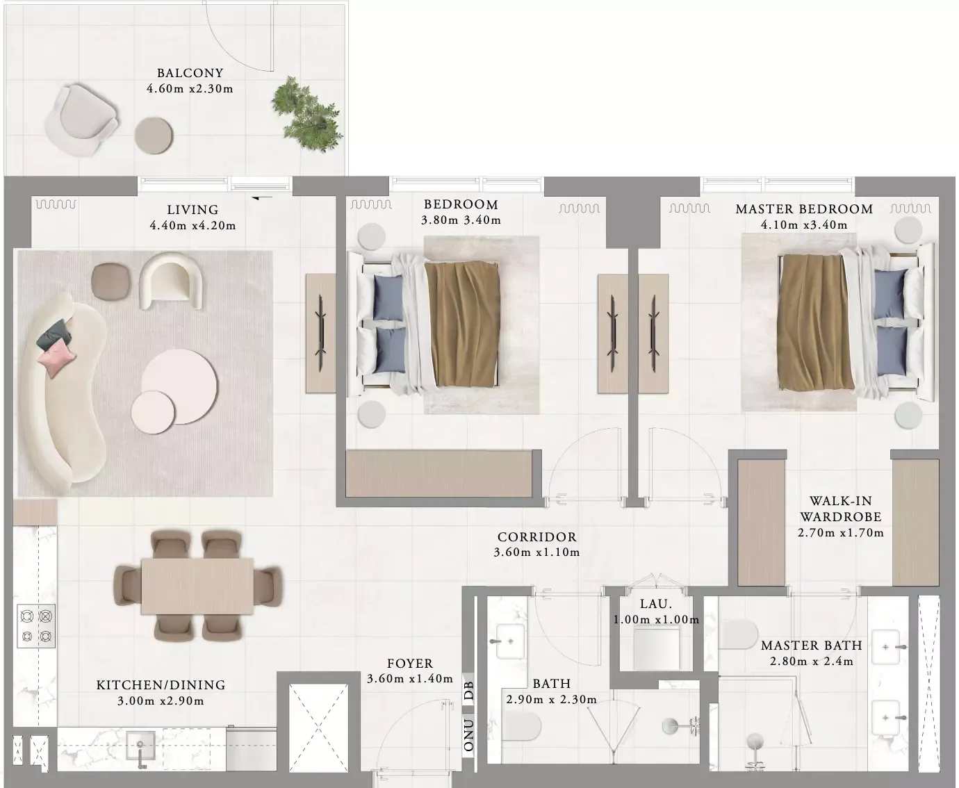 Floor plan for Type 2