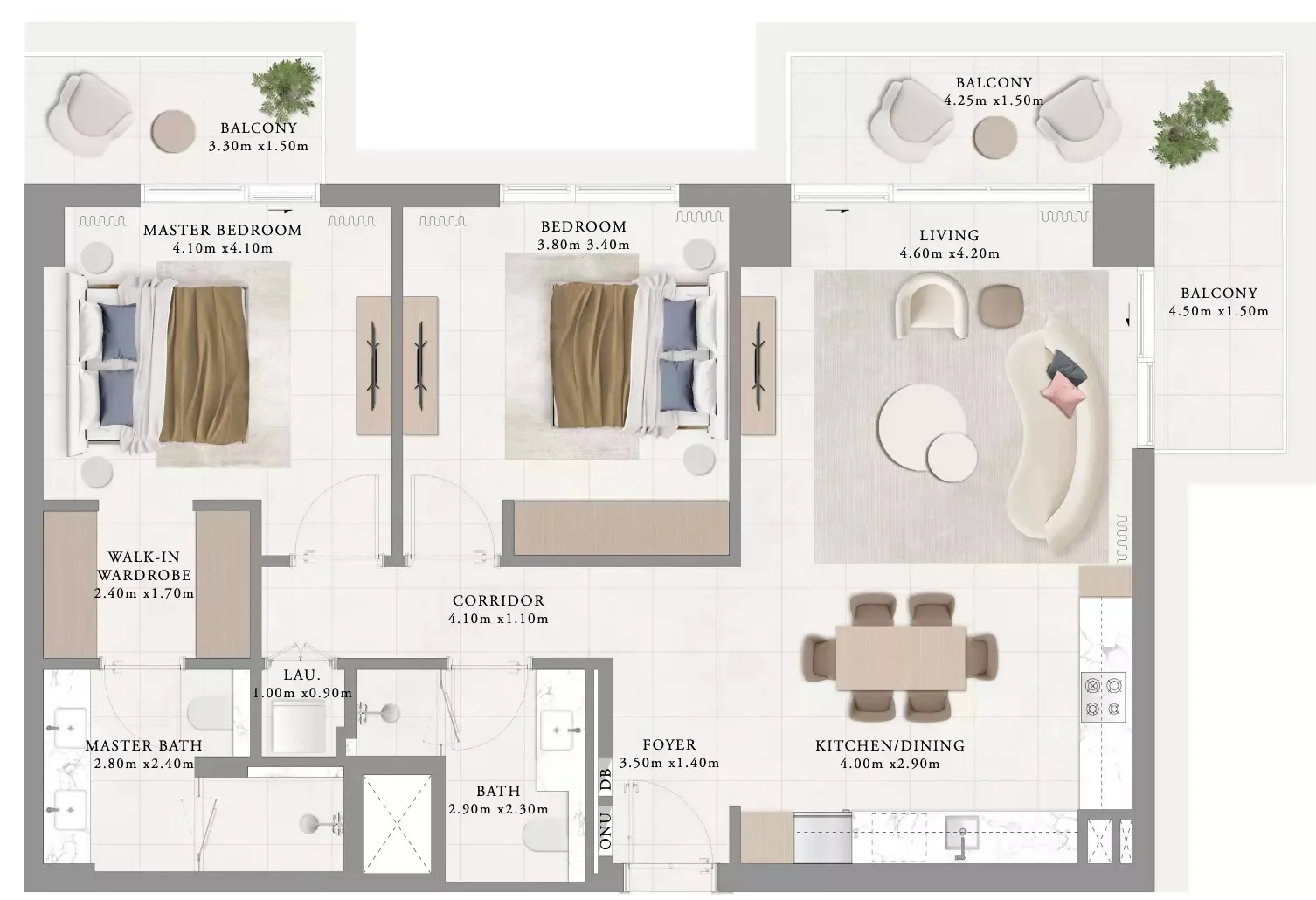 Floor plan for Type 14