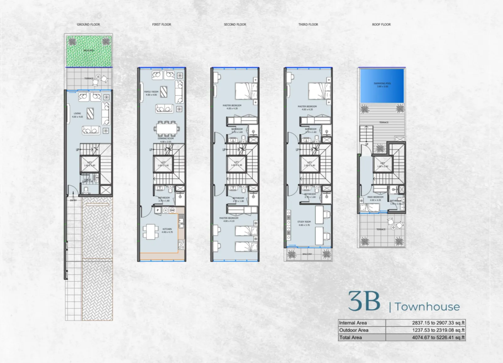 Floor plan for Type 3B