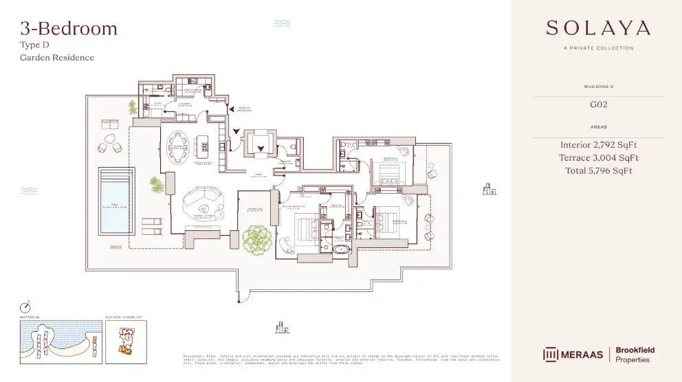 Floor plan for Type D1