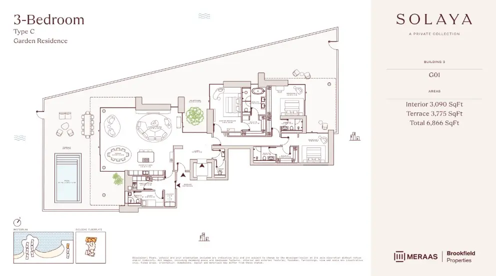 Floor plan for Type C1