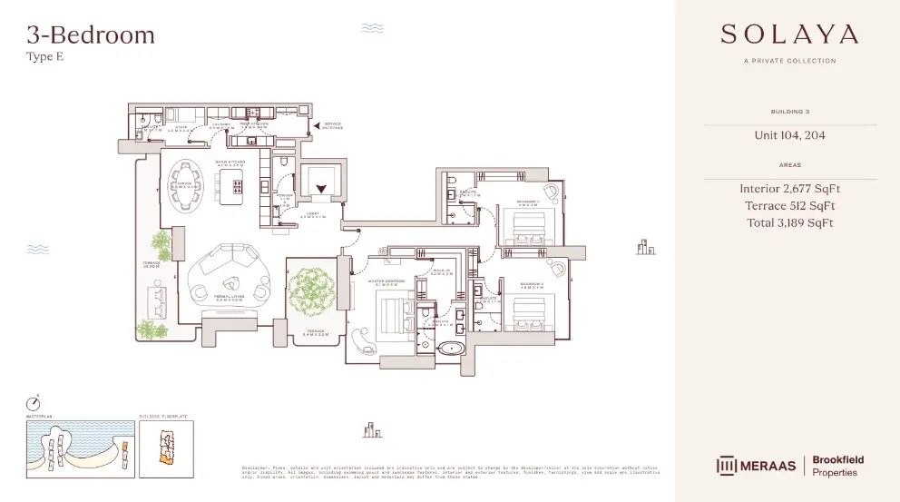 Floor plan for Type E