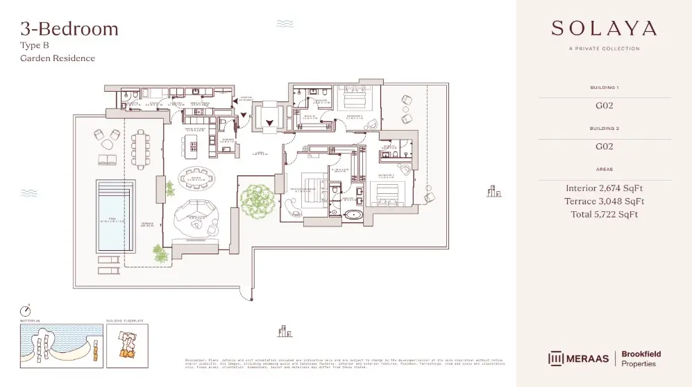 Floor plan for Type B1