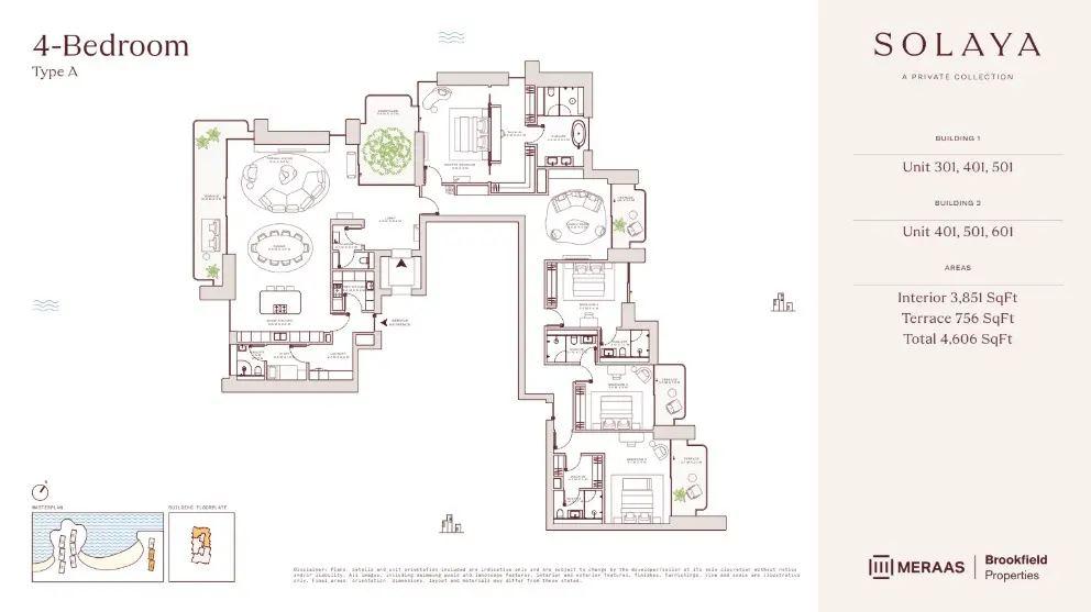 Floor plan for Type A
