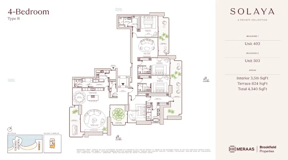Floor plan for Type B