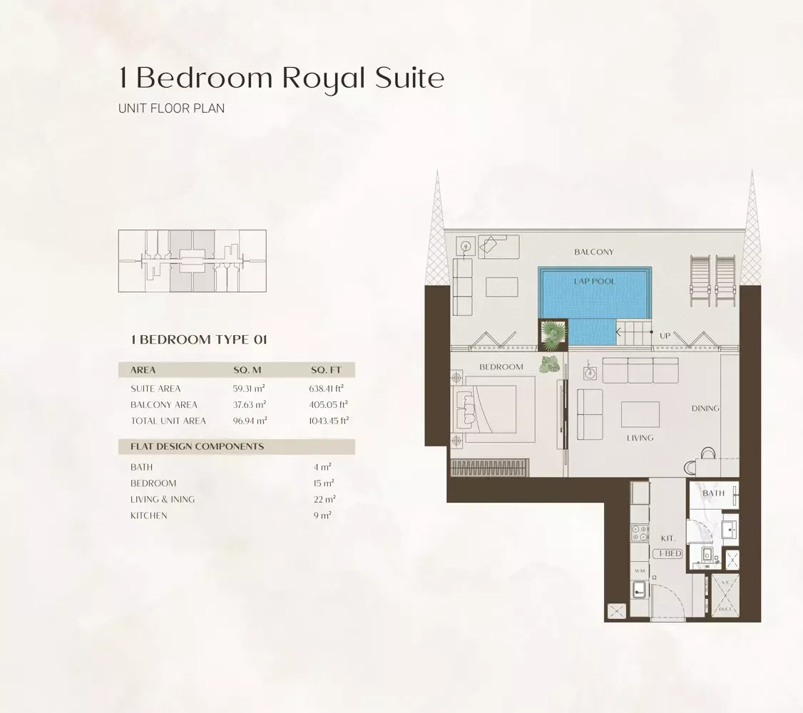 Floor plan for Type 01