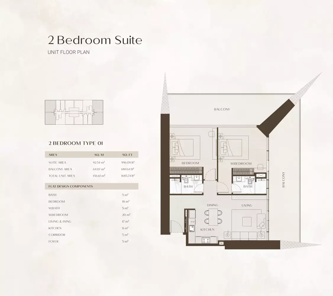 Floor plan for Type 01