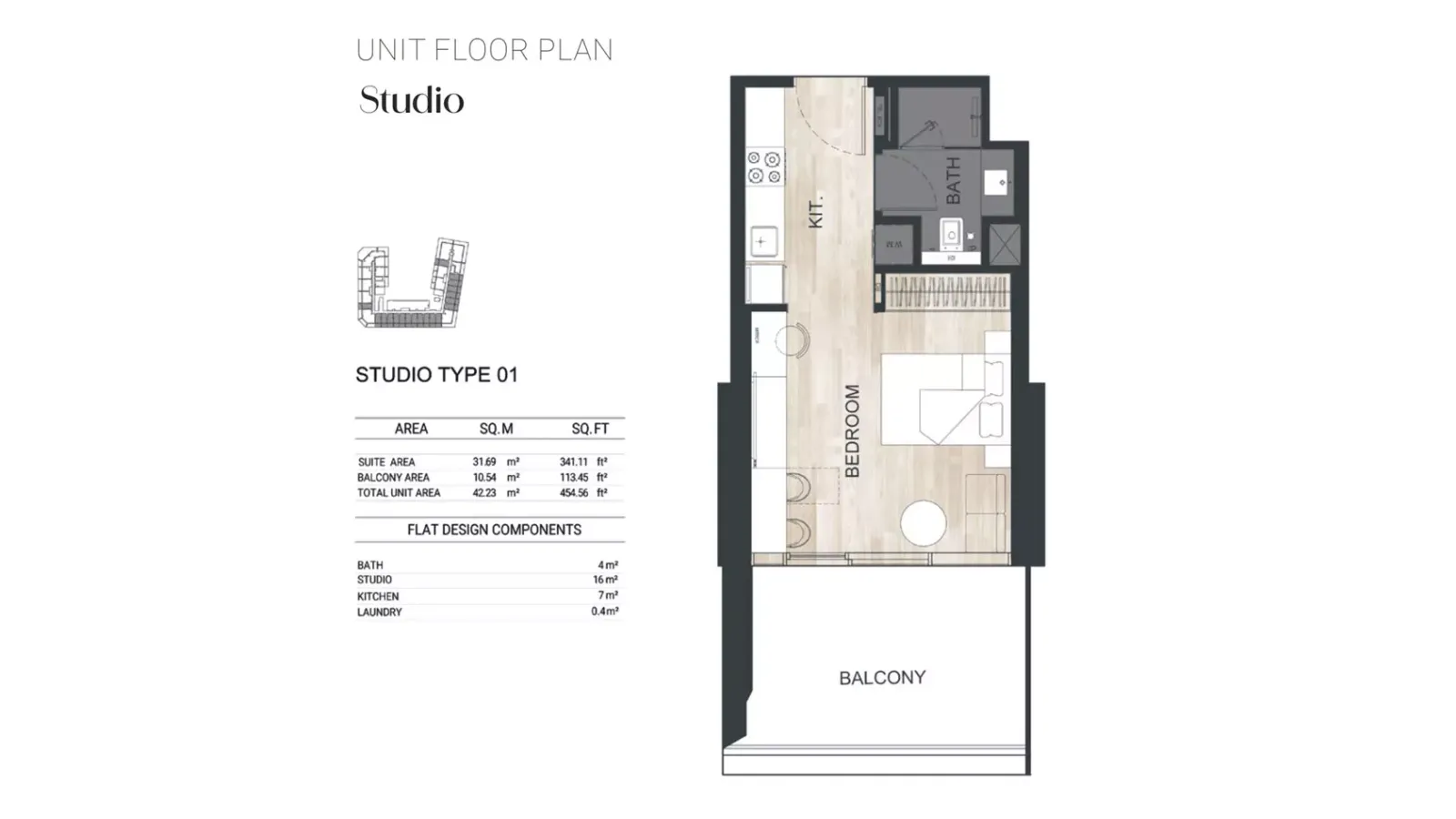 Floor plan for Type 01