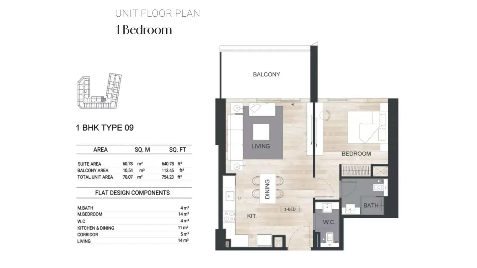 Floor plan for Type 09