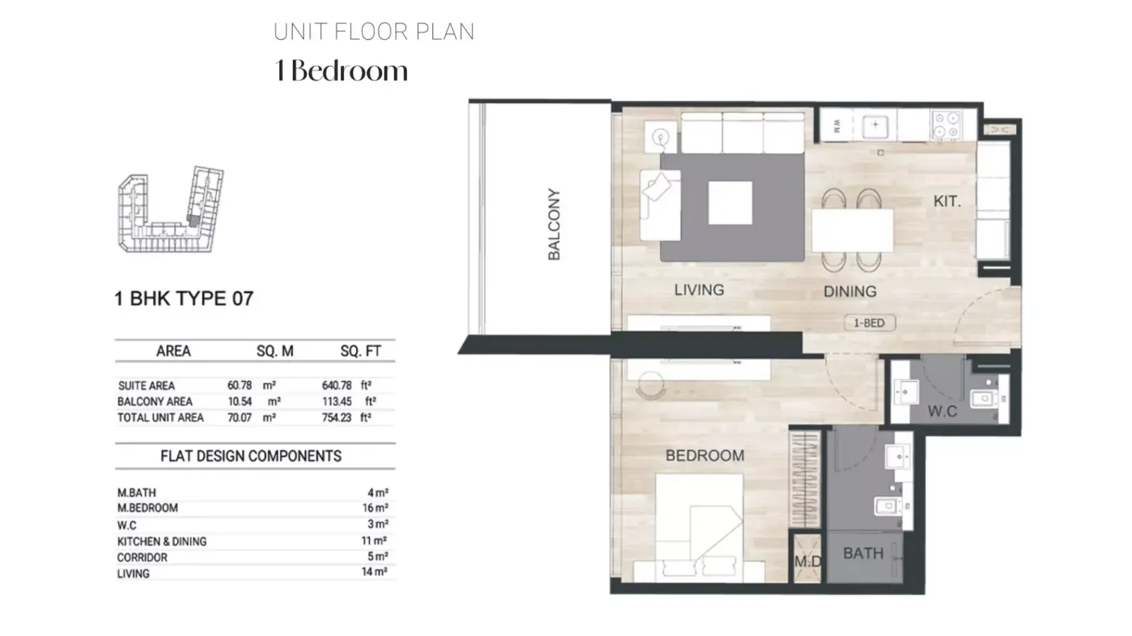 Floor plan for Type 07