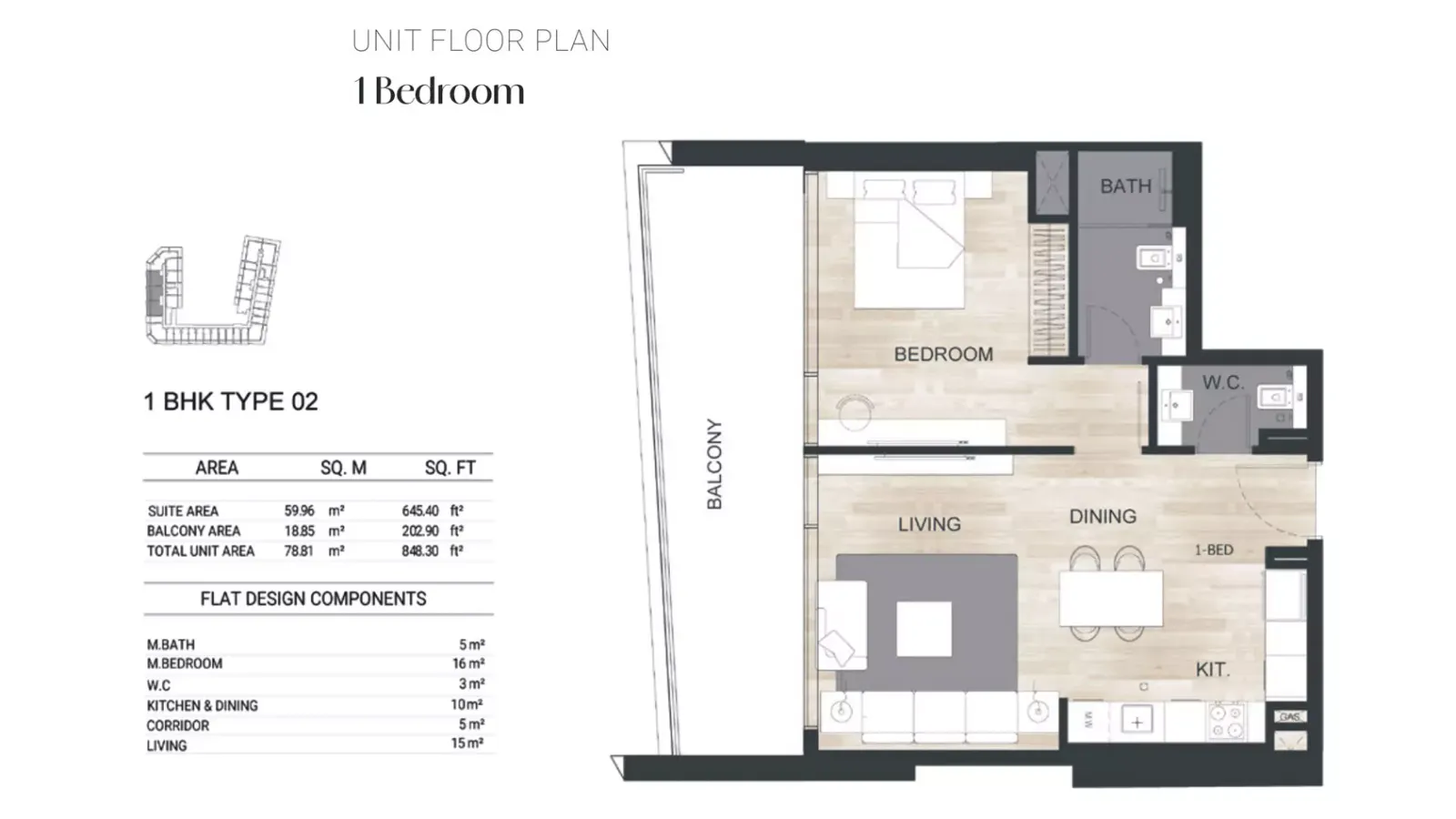 Floor plan for Type 02