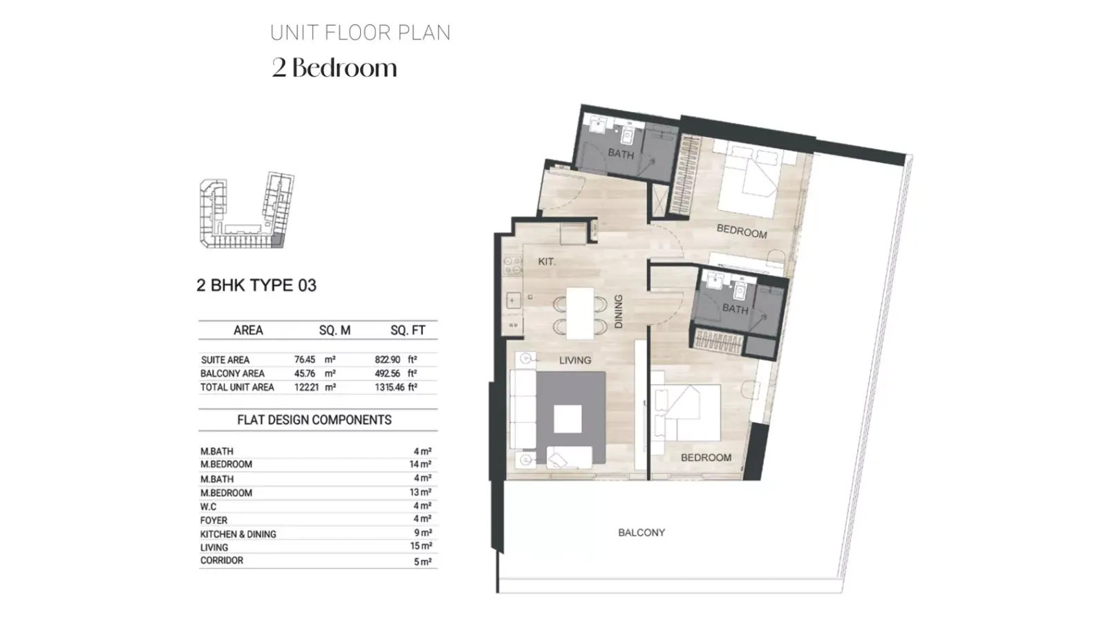 Floor plan for Type 03