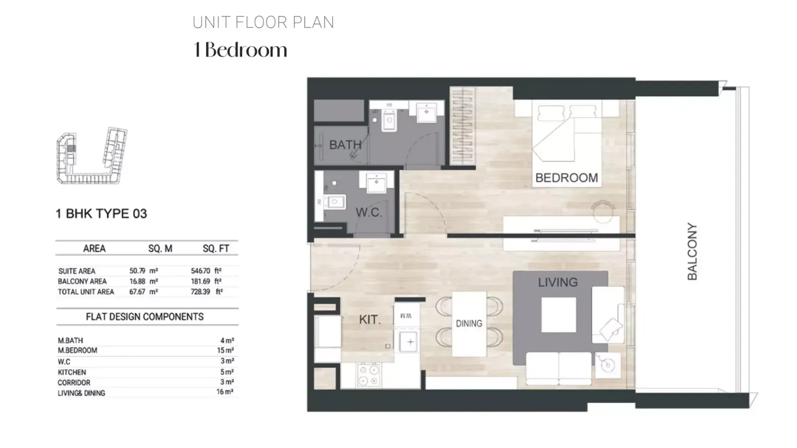 Floor plan for Type 03