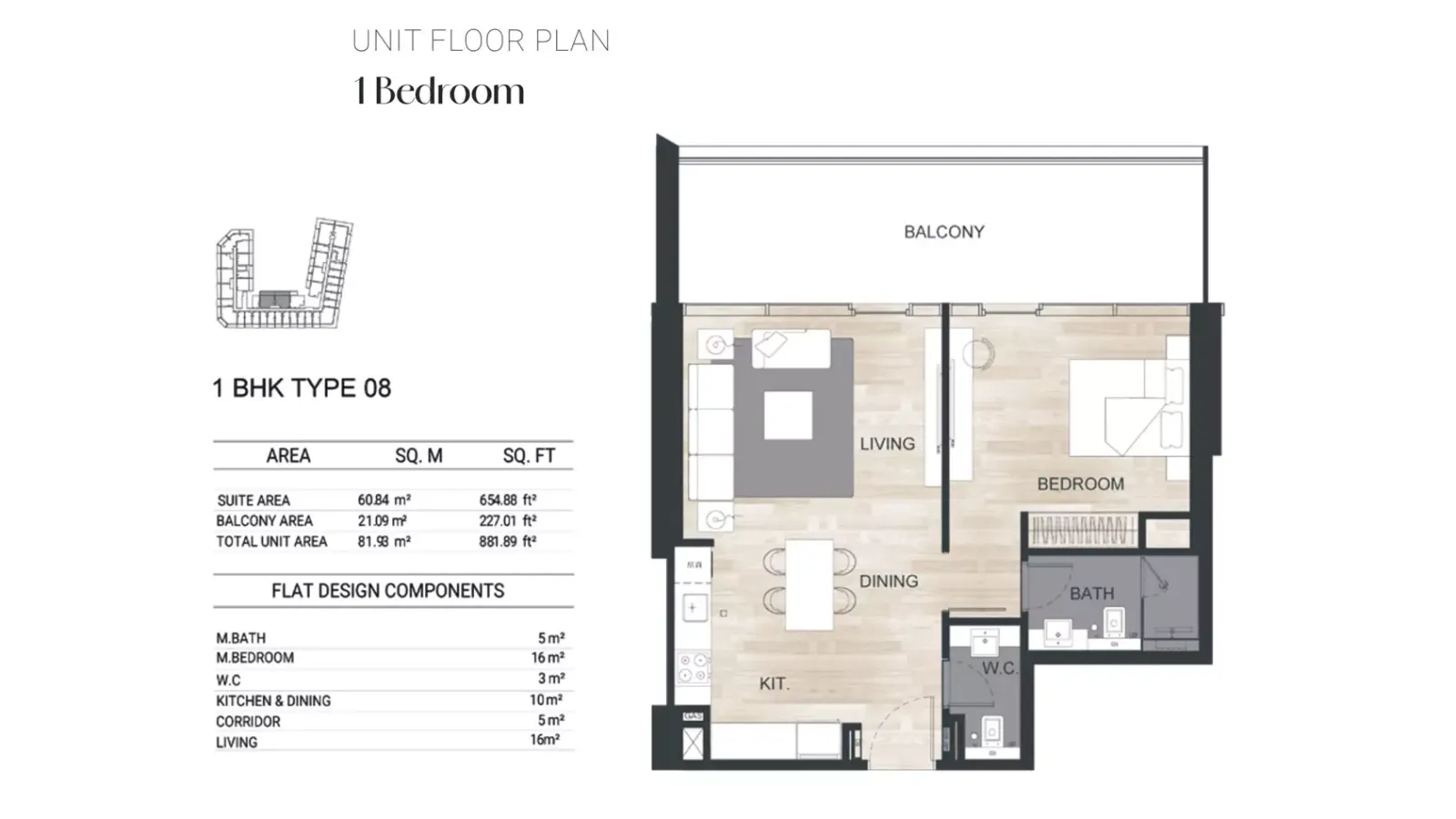 Floor plan for Type 08