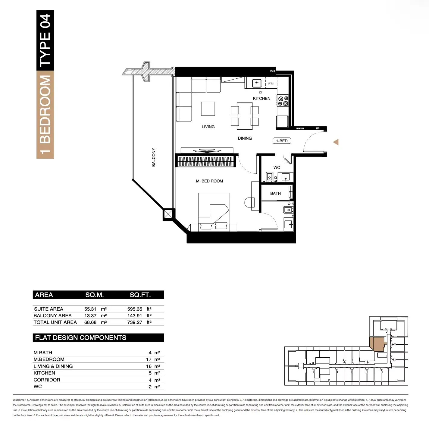 Floor plan for Type 04
