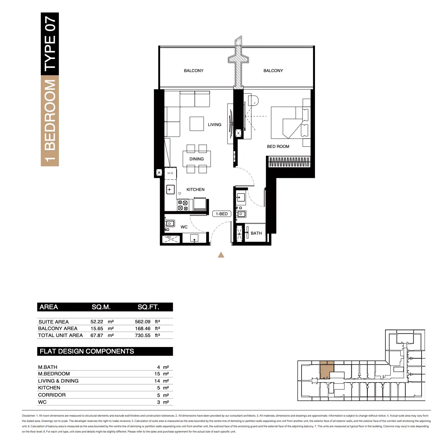 Floor plan for Type 07
