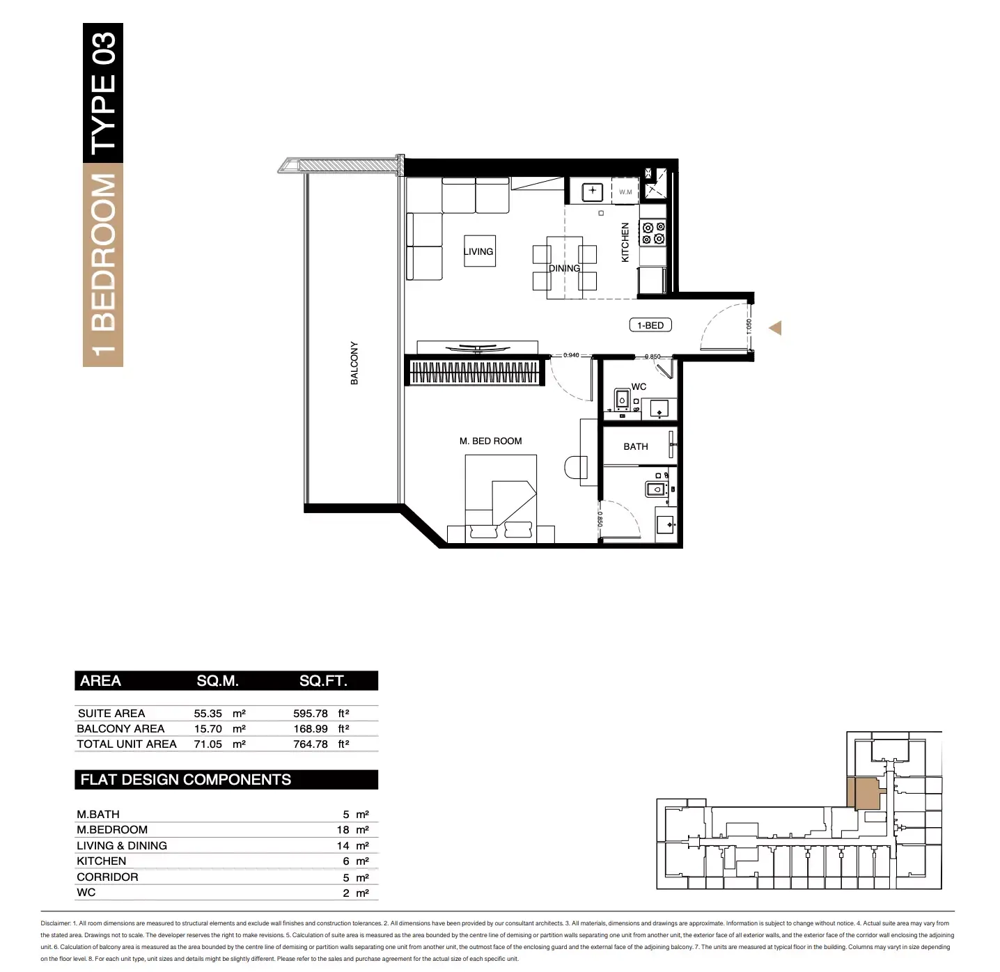 Floor plan for Type 03