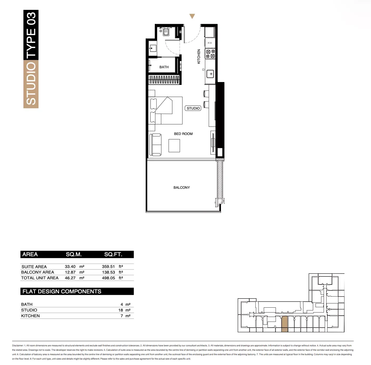 Floor plan for Type 03