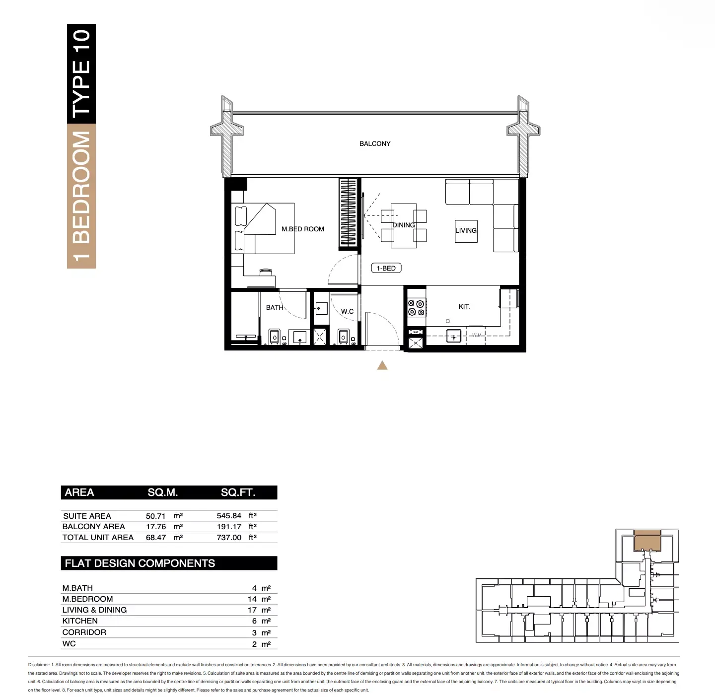 Floor plan for Type 10