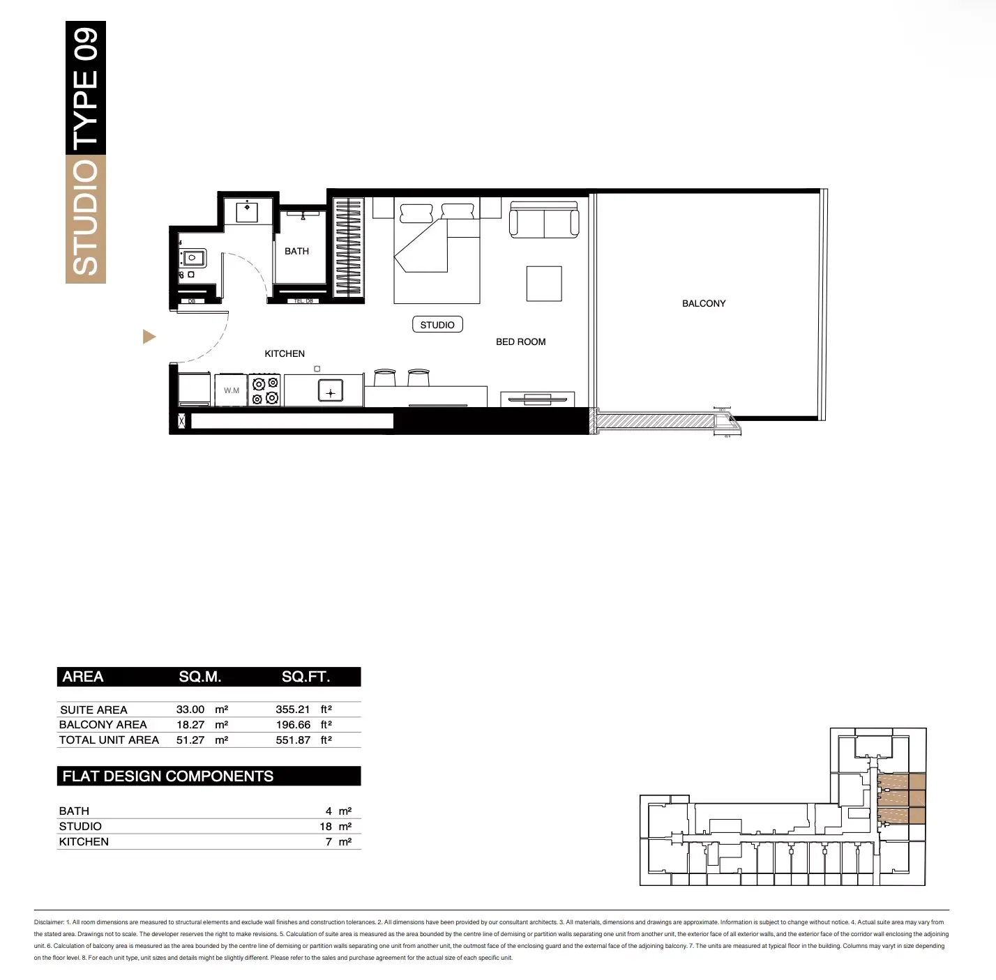 Floor plan for Type 09