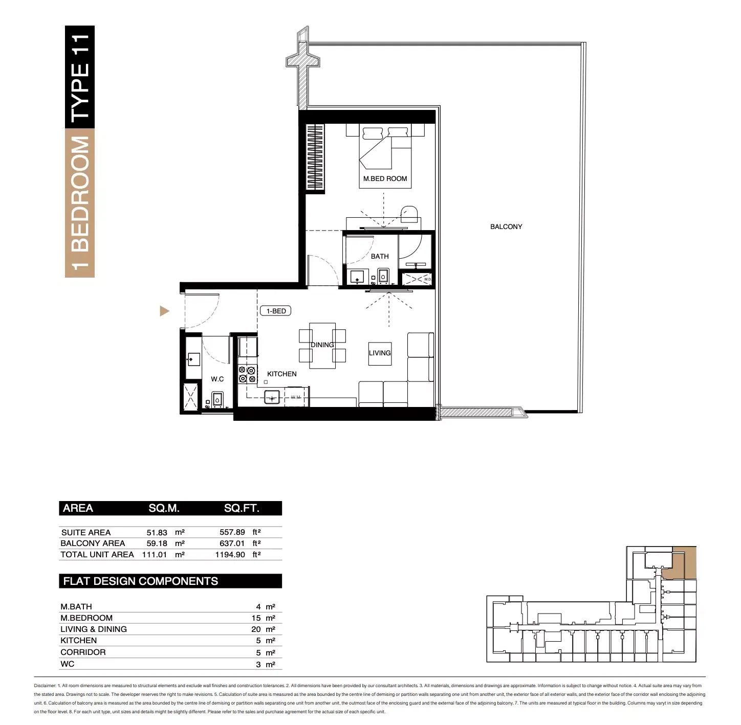 Floor plan for Type 11