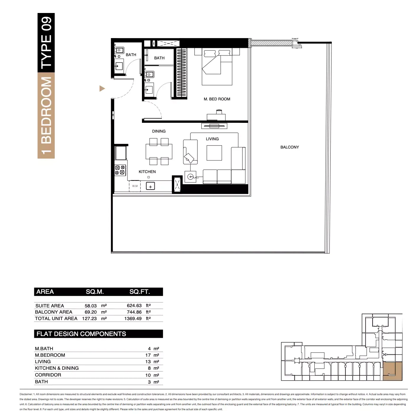 Floor plan for Type 09
