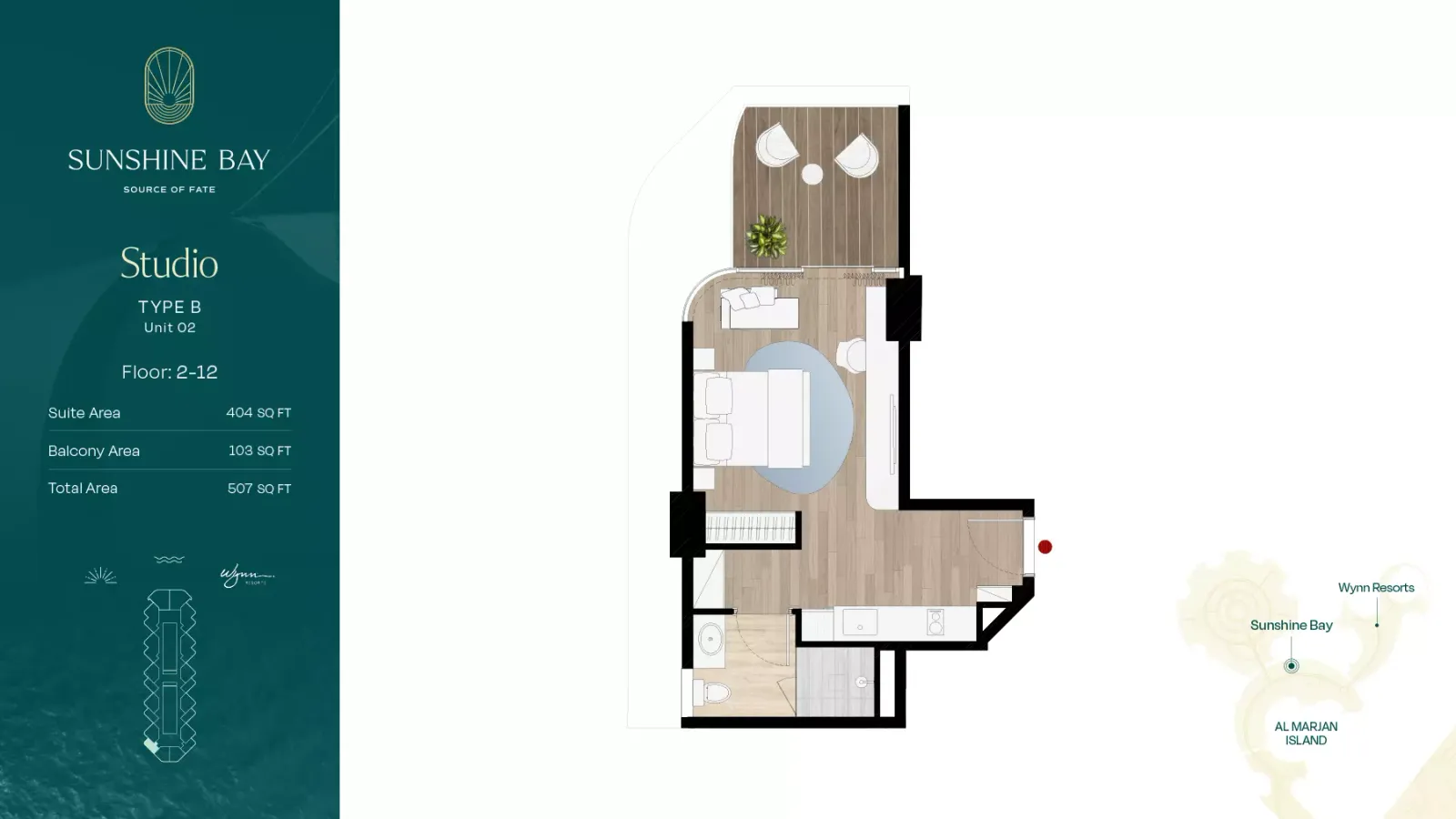 Floor plan for Type B1