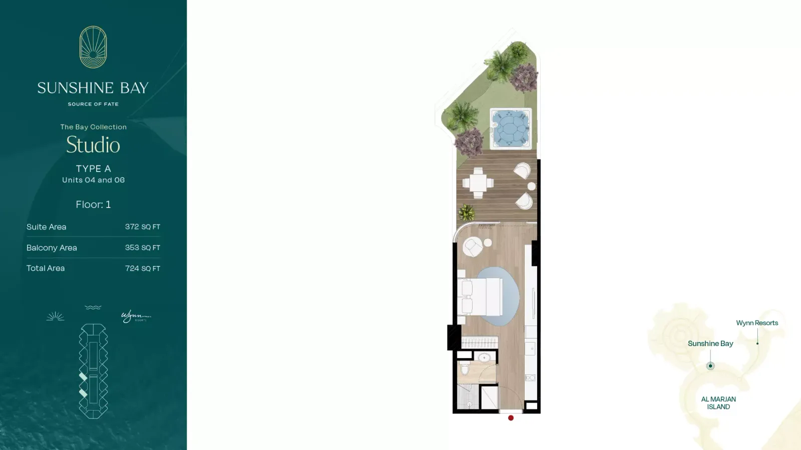 Floor plan for Type A1