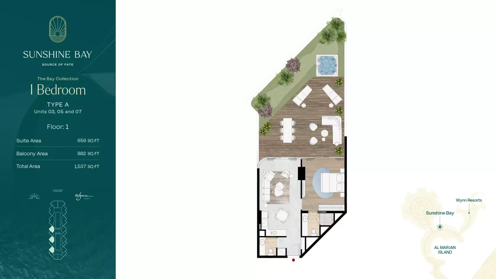 Floor plan for Type A1