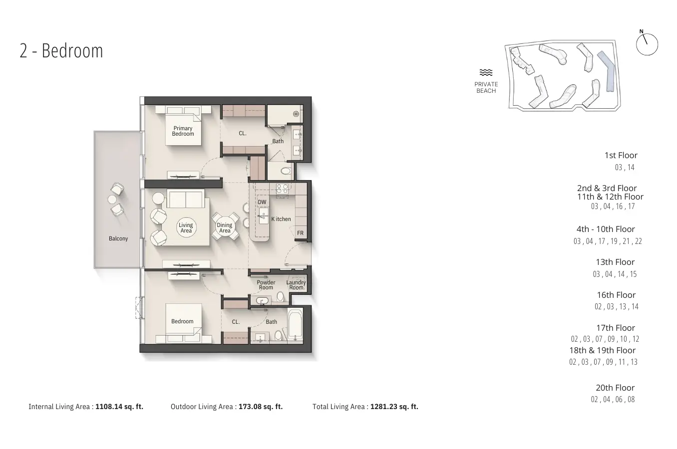 Floor plan for Type A