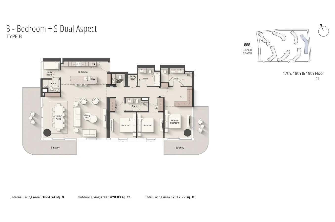 Floor plan for Type B