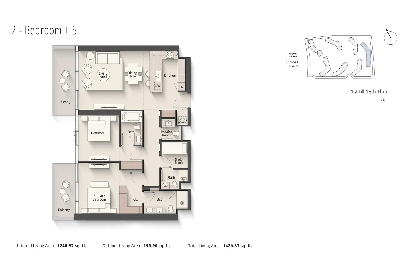 Floor plan for Type A2