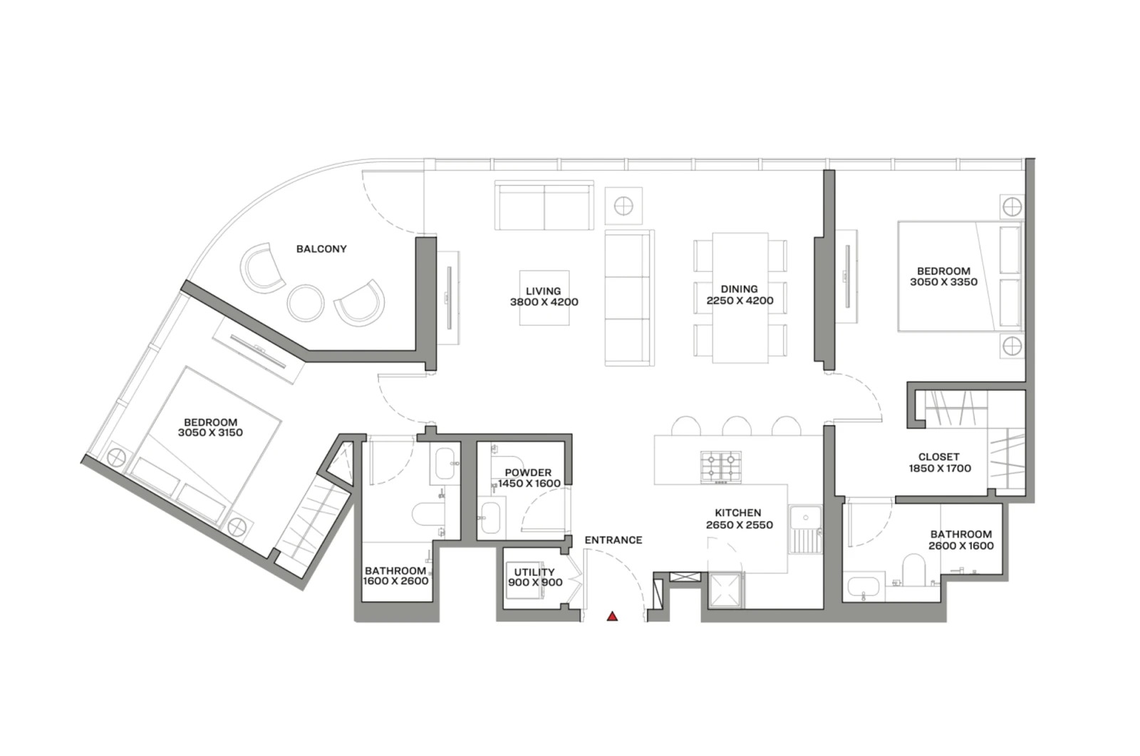 Floor plan for Type I