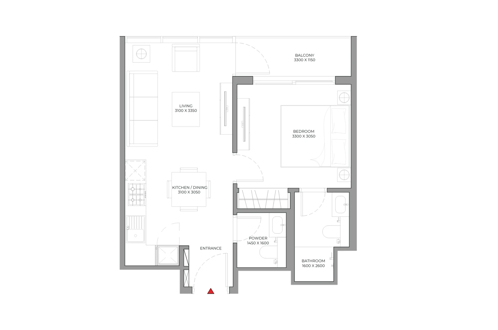 Floor plan for Type A