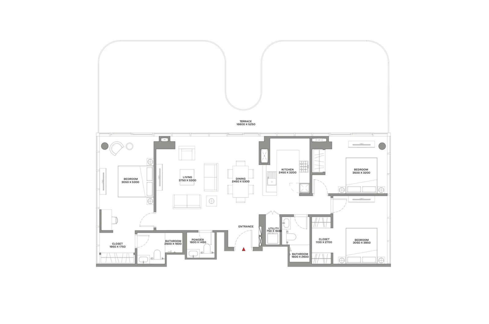 Floor plan for Type A