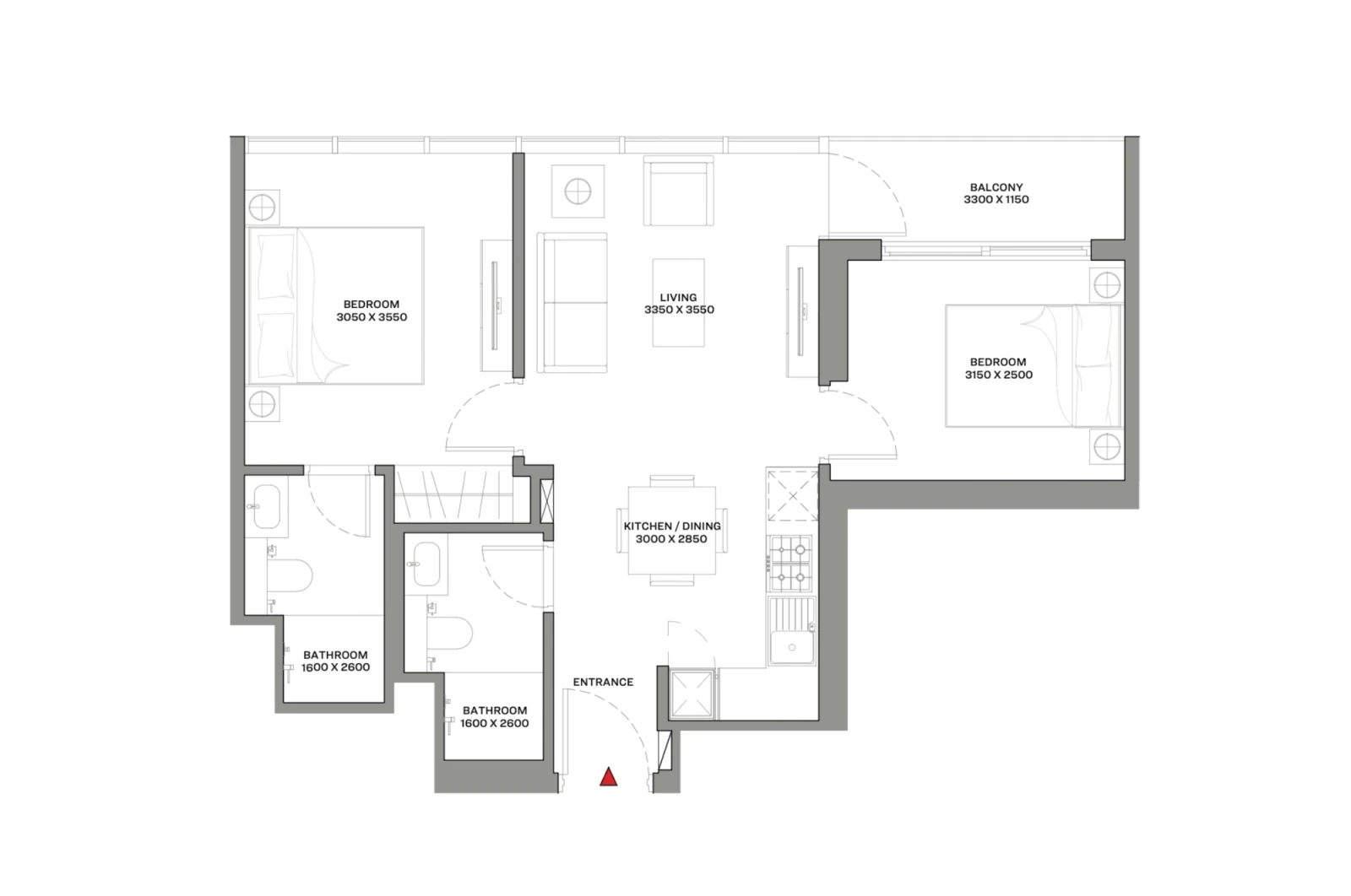 Floor plan for Type A