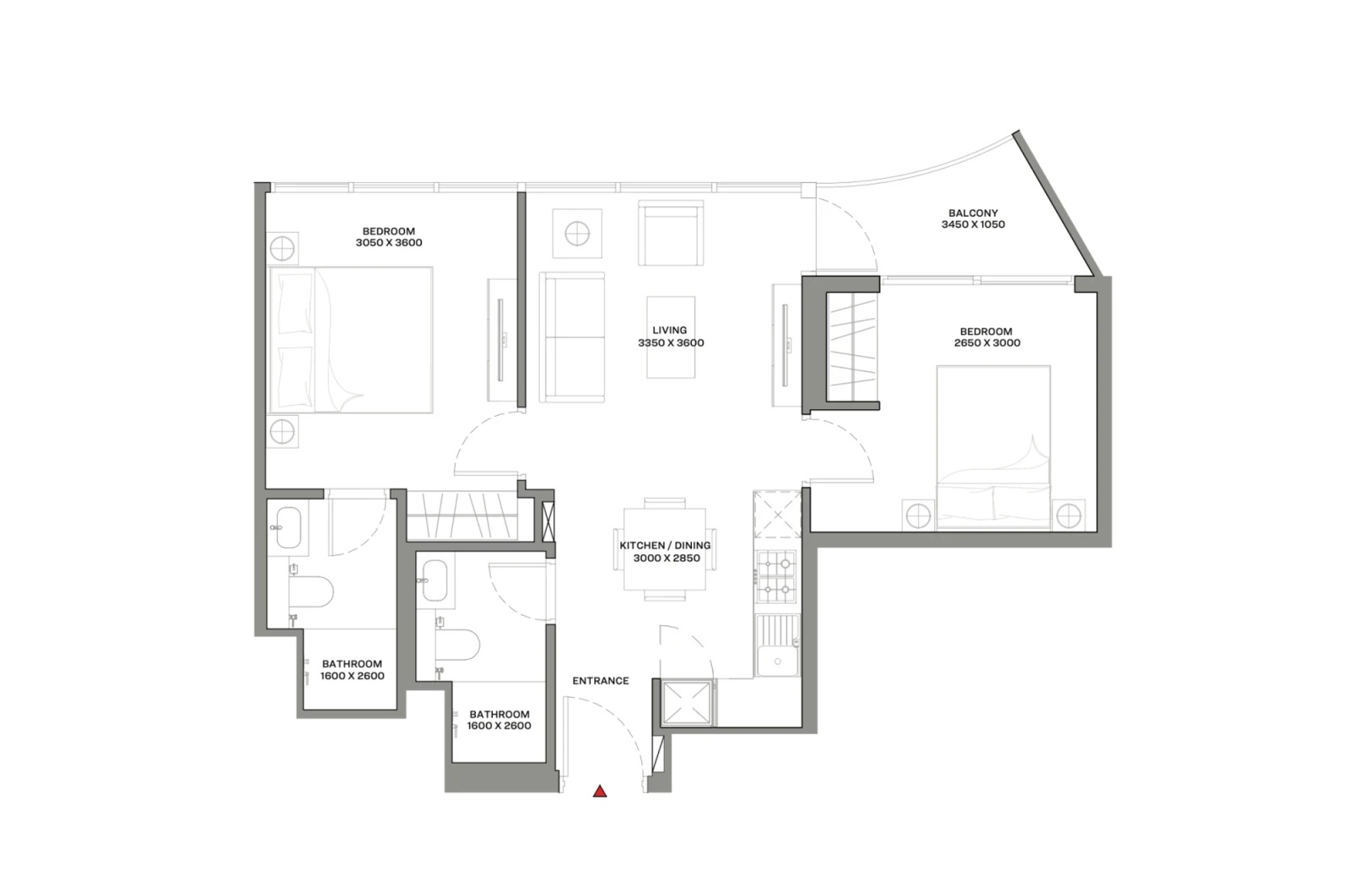 Floor plan for Type B