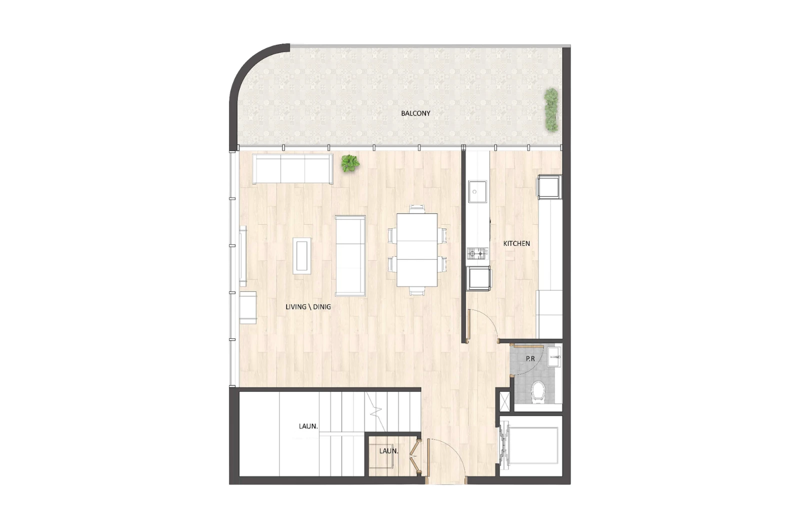 Floor plan for Type B
