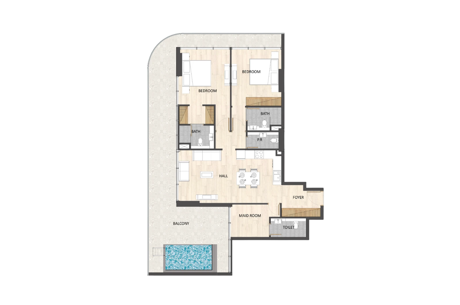 Floor plan for Type A