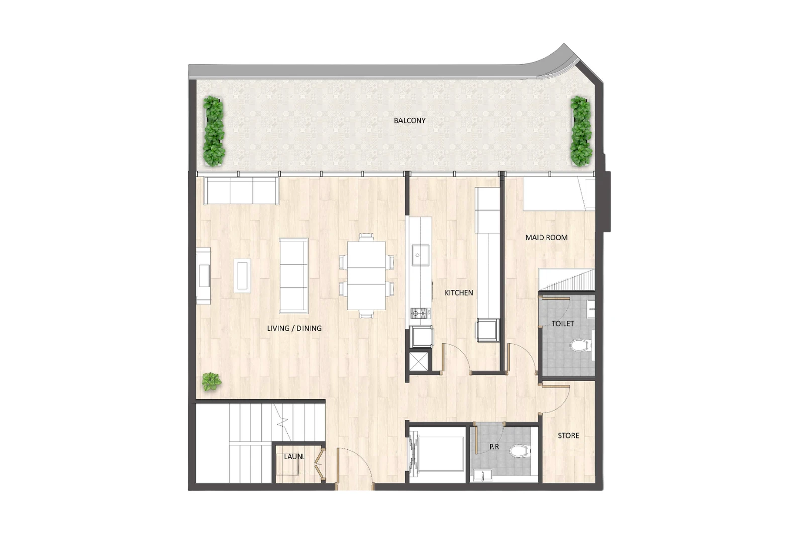 Floor plan for Type A