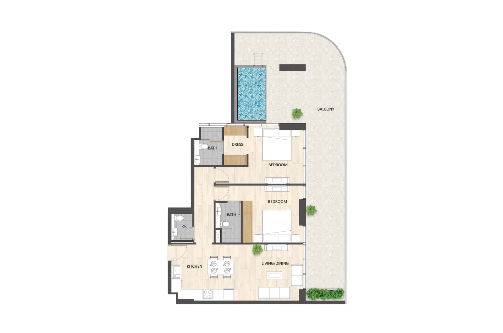 Floor plan for Type C5
