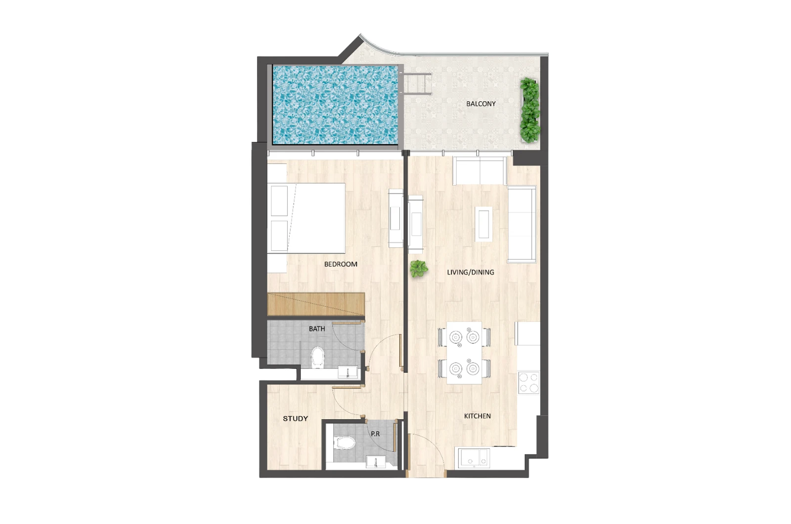 Floor plan for Type A