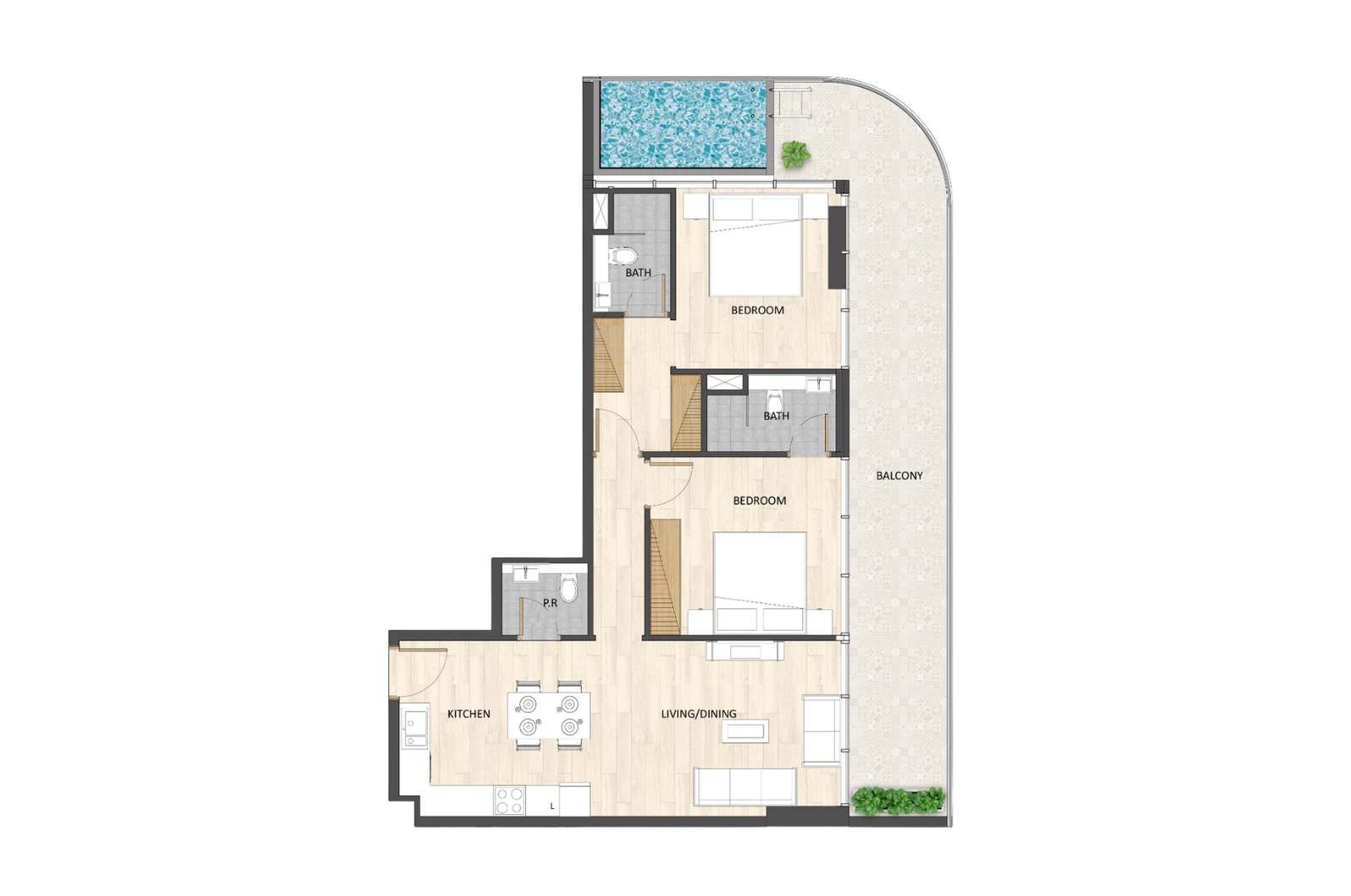 Floor plan for Type C