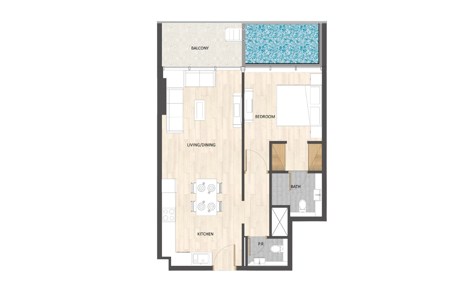 Floor plan for Type B