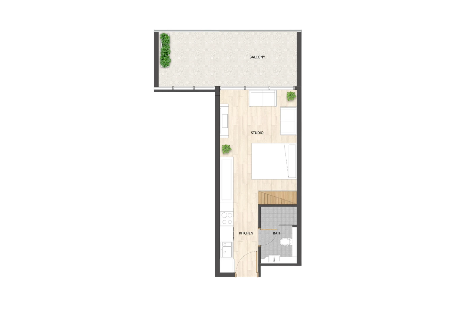 Floor plan for Type A1