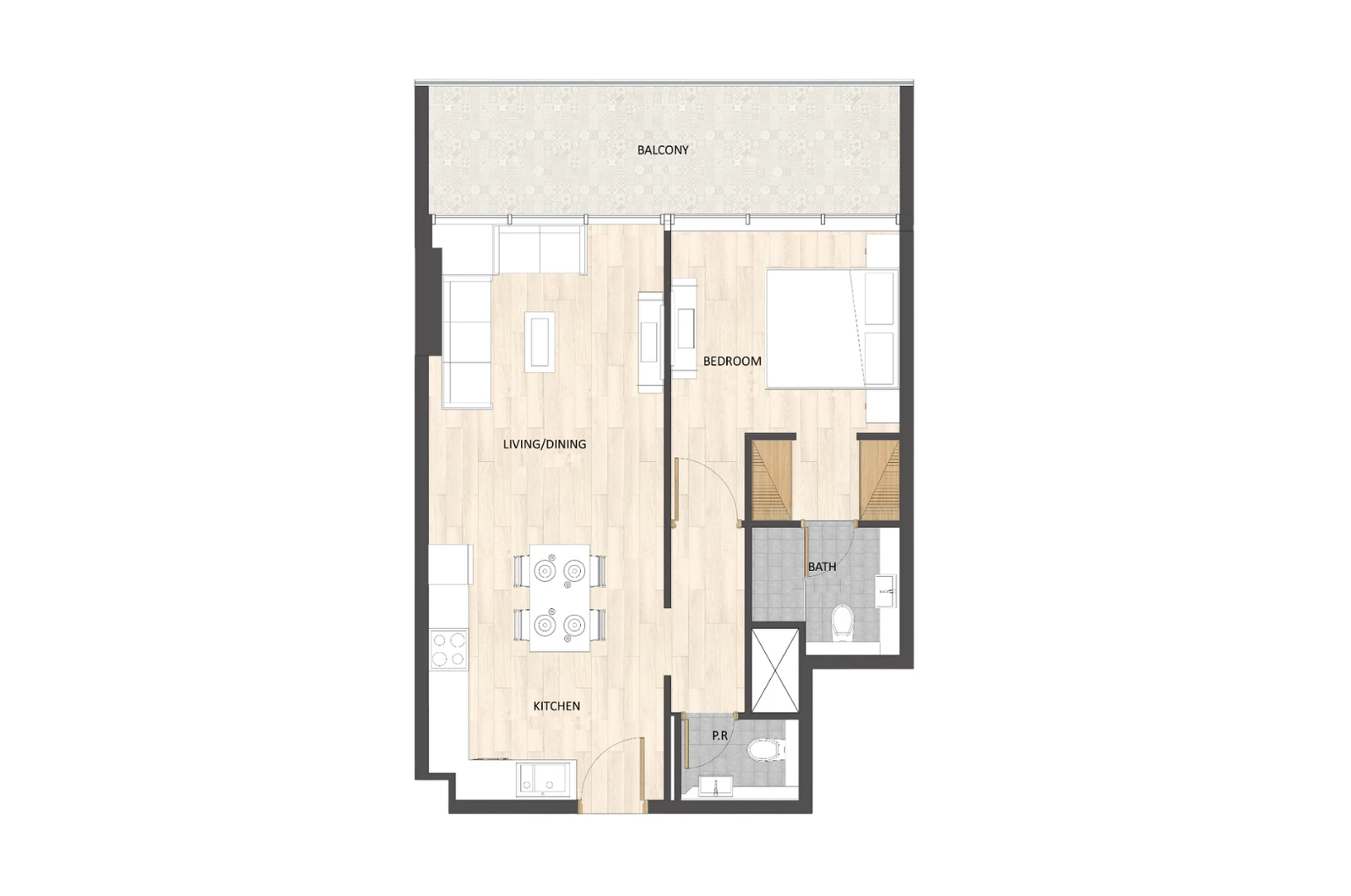 Floor plan for Type D