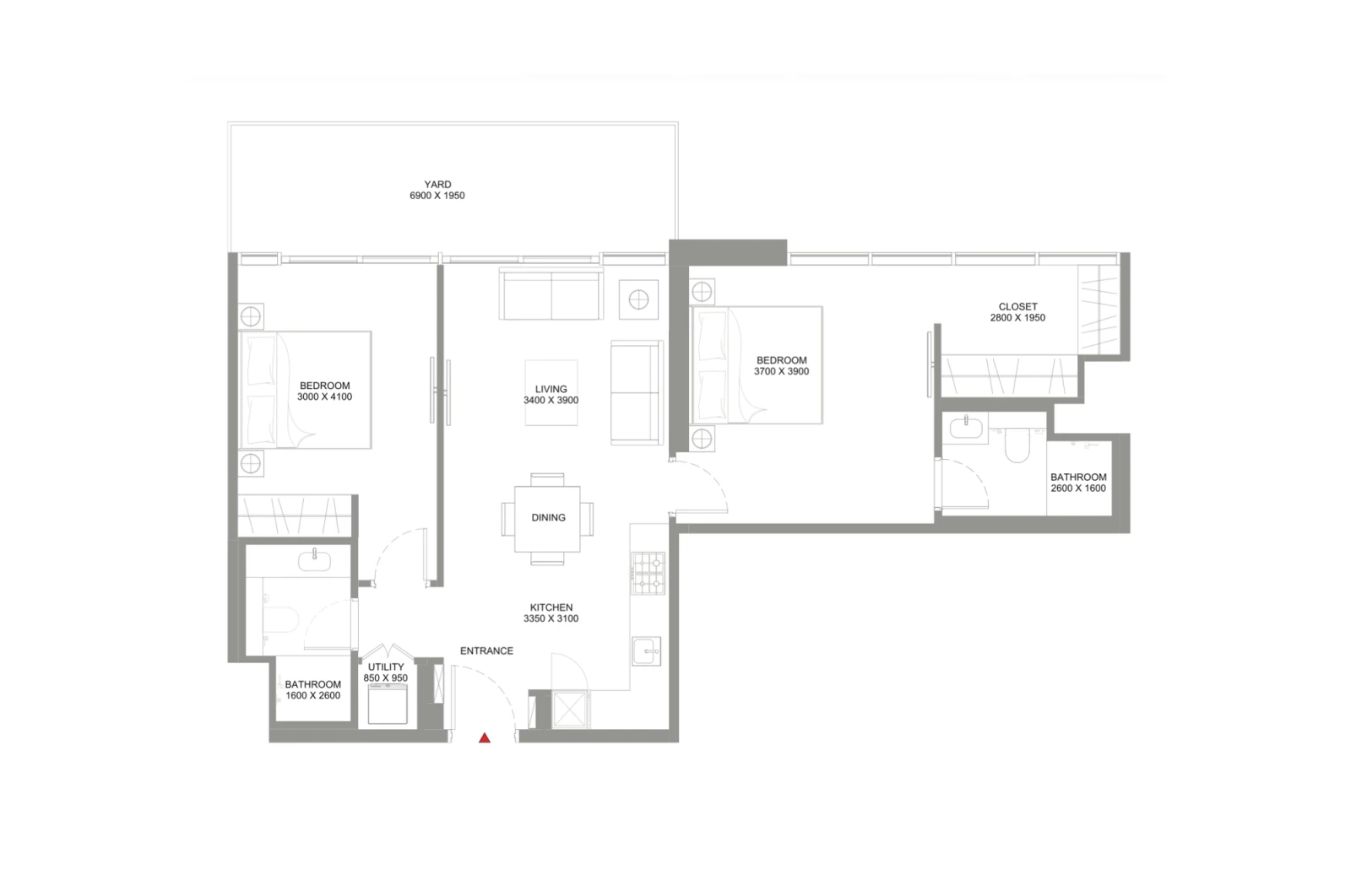 Floor plan for Type H