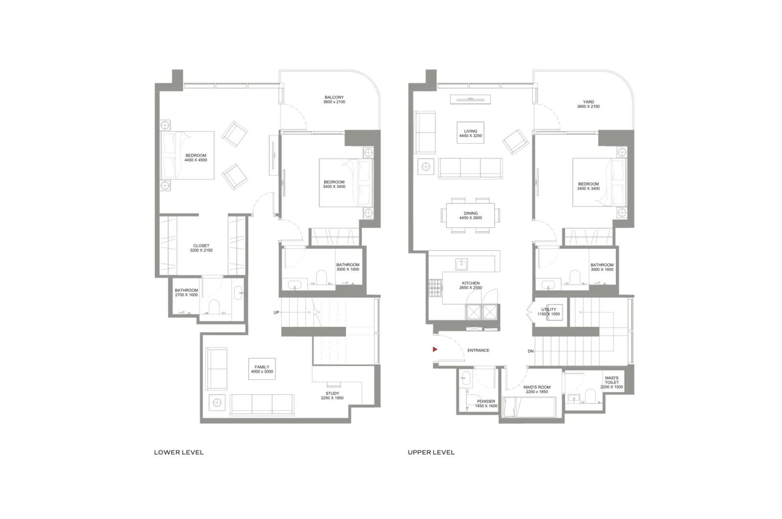 Floor plan for Type E